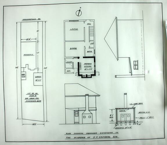 Plan of house modifications.