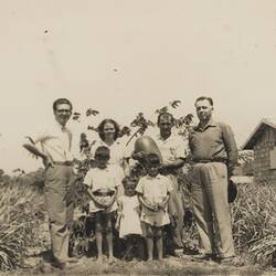 Digital Photograph - Ishak Imamovic, Family & Imam Ahmed Skaka, Brisbane, 1950s