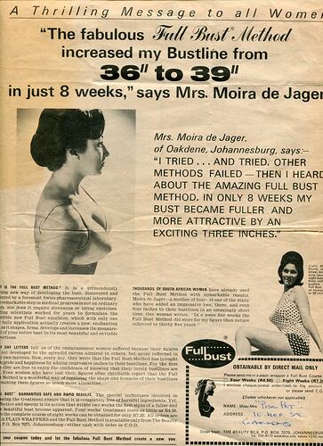 Advertisement - Full Bust, Sylvia Boyes 'Piss Pot', Lindsay Motherwell, South Africa, 1967