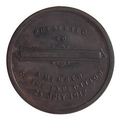 Medal - Stuart Expedition Jubilee, 1912 AD