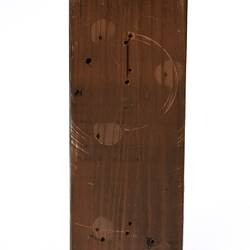 Back of timber sample.