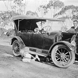 Negative - Overland Motor Car, Annuello, Victoria, 1923