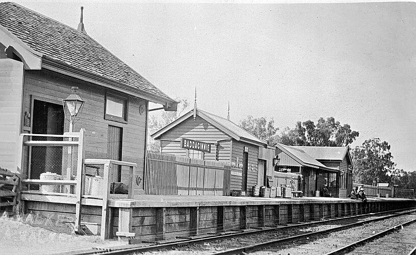 [Baddaginnie Station, circa 1905.]