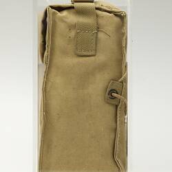 Canvas carry bag for air raid respirator.