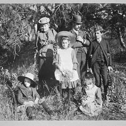 Photograph - Group in the Bush, by A.J. Campbell, Victoria, circa 1890