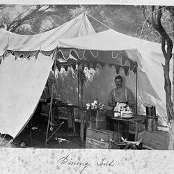 Photograph - 'Dining Tent', by A.J. Campbell, Phillip Island, Victoria, Nov 1902