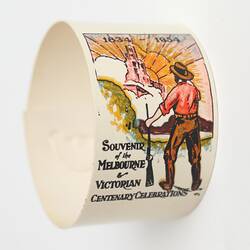 Serviette Ring - Celluloid, Melbourne & Victorian Centenary Celebrations, 1934