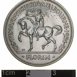 Coin - Florin, Trial Strike, London, 1934-35 (AD)