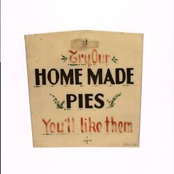 Price Ticket - Try Our Home Made Pies
