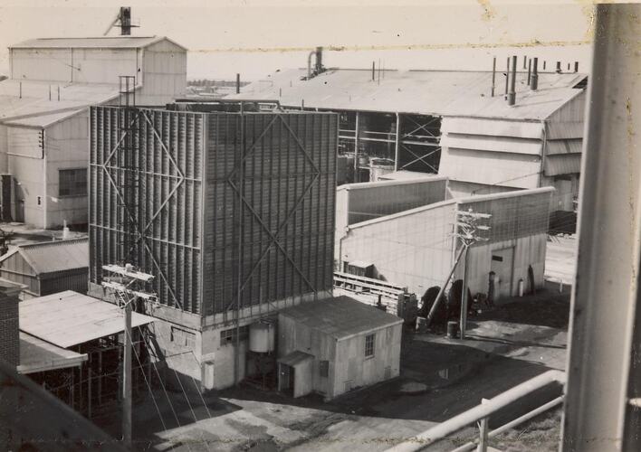 Digital Photograph - View of Formalin Plant, Monsanto Chemicals Australia, Footscray West, 1954