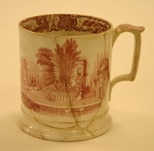 Ceramic - vessel - tankard - stone china - shaving mug