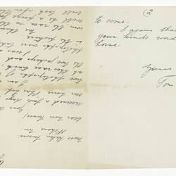 Letter - Tom Woodcock to Miss Helen Fussee, 18 Mar 1932