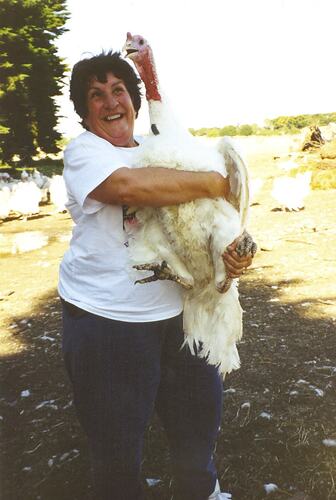 Turkey Farm Tour, Women on Farms Gathering, Glenormiston, 1994