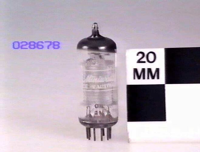 Electronic Valve - Philips, Double Diode Triode, Type 6BD7, 1950s.