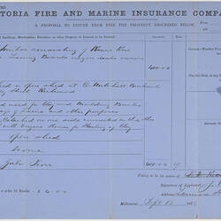 Document - Fire Insurance Proposal