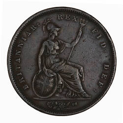 Coin - Penny, William IV, Great Britain, 1834 (Reverse)