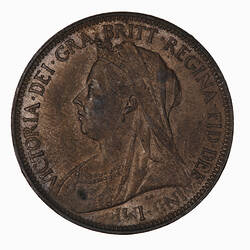 Coin - Halfpenny, Queen Victoria, Great Britain, 1901