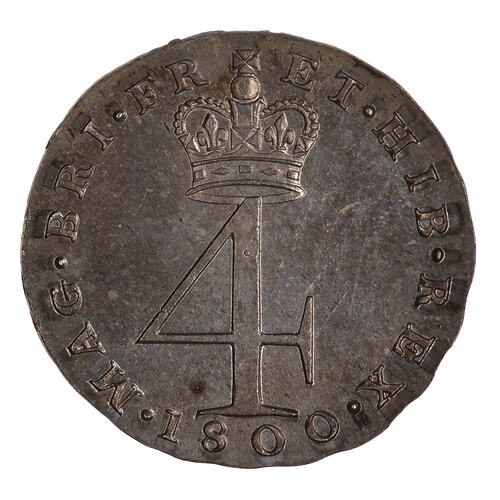 Coin - Groat, George III, Great Britain, 1800 (Reverse)