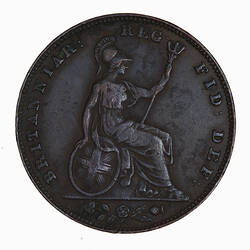 Coin - Farthing, Queen Victoria, Great Britain, 1838 (Reverse)