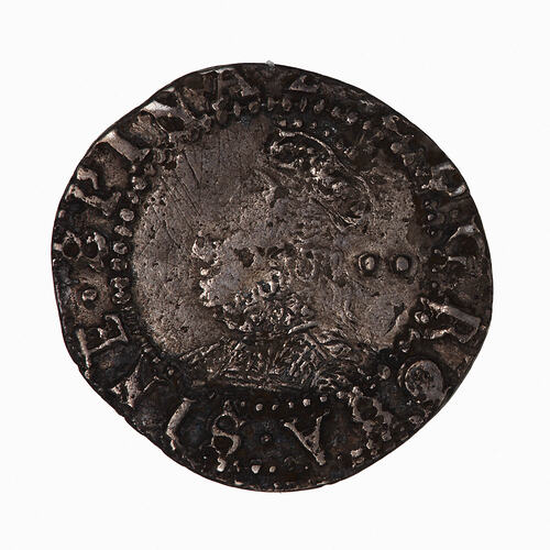 Coin - Halfgroat, Elizabeth I, Great Britain, 1602 (Obverse)