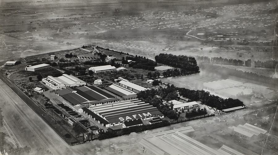 Photograph - South African Farm Implement Manufacturers, Aerial View of Factory, South Africa, 1959