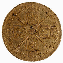 Coin - Quarter-Guinea, George I, Great Britain, 1718 (Reverse)