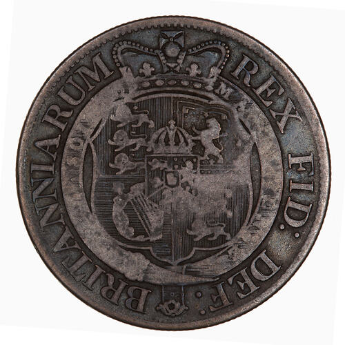 Coin - Halfcrown, George III, Great Britain, 1820 (Reverse)
