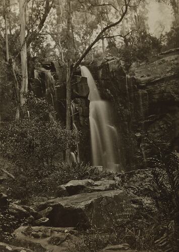 Photograph - Waterfall, Lorne District, Victoria, circa 1920s