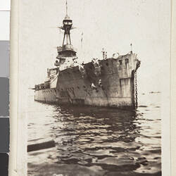 Photograph - Battleship, Gallipoli, Private John Lord, World War I, 1915