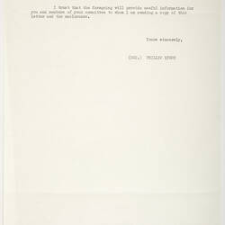 Letter - Minister for Immigration to Most Reverend G.T. Sambell, Archbishop of Perth, 18 Jan 1971