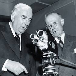 Photograph - Kodak Opening, 'The Prime Minister Shows Interest in the K100', 1961