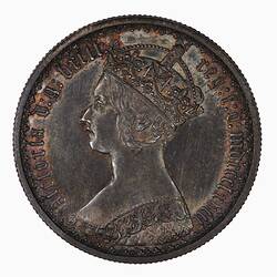 Coin - Florin, Queen Victoria, Great Britain, 1868