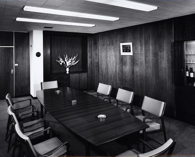 Photograph - Kodak Australasia Pty Ltd, Board Room in Building 8, Head Office & Sales & Marketing at the Kodak Factory, Coburg, 1964