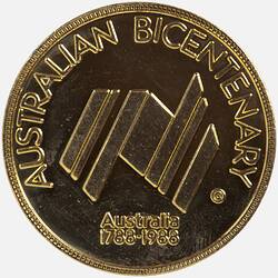 Medal - Australian Bicentenary, P.J. Downie Ltd, Australia, 1988