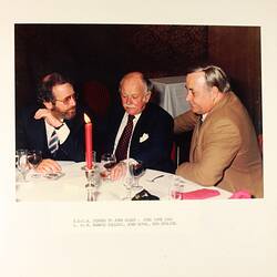 Photograph - EOCA Dinner for John Elden, Royal Exhibition Building, 19 June 1985