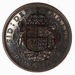 Proof Coin - Crown, George VI, Great Britain, 1937 (Reverse)