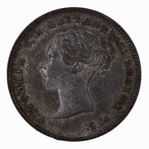 Coin - Groat (Maundy), Queen Victoria, Great Britain, 1884 (Obverse)