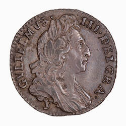 Coin - Sixpence, William III, Great Britain, 1696