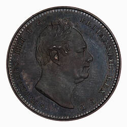 Proof Coin - Shilling, William IV, Great Britain, 1831 (Obverse)