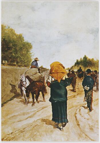 Postcard - Busy Street