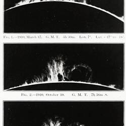 Glass Negative - 'Solar Prominences, Calcium (H) Spectroheliograms', circa 1910
