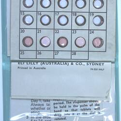 Kit - Contraceptive Pill, `Sequens', Eli Lilly (Australia) Pty Ltd, circa 1963