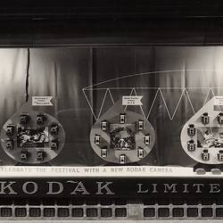 Photograph - Kodak, Shopfront Display, 'Celebrate the Festival with a New Kodak Camera'