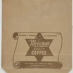 Bag - Mocopan Food Processing Co, Coffee, circa 1950s-1970s