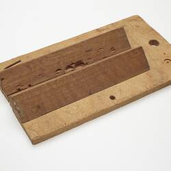 Wooden Object - Adolph Bruhn & Son, Rectangular with Triangular Sections, circa 1970s-1990s