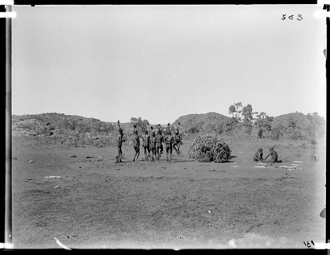 Arrernte corroboree, Alice Springs, Central Australia, 1901.