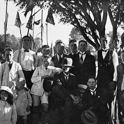 Negative - Anzac Day Group, by Lilian L. Pitts, Merrigum, Victoria, circa 1920