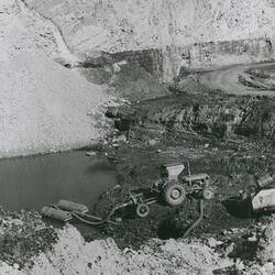 Photograph - Massey Ferguson, Tractor & Pump in Quarry, circa 1963