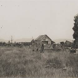 Photograph - 'Depot of Abandoned Agricultural Machinery, near Peronne', France, circa1918