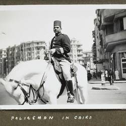 Photograph - Policeman on Horse, Cairo, Egypt, World War II, 1939-1943